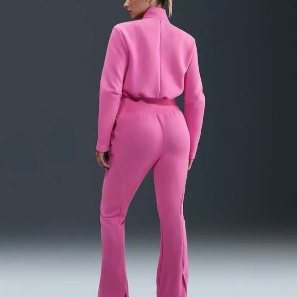 NEW $185 Nike Sportswear Tech Fleece Jumpsuit HV4095-675 Pink Women’s Size M - Picture 4 of 7